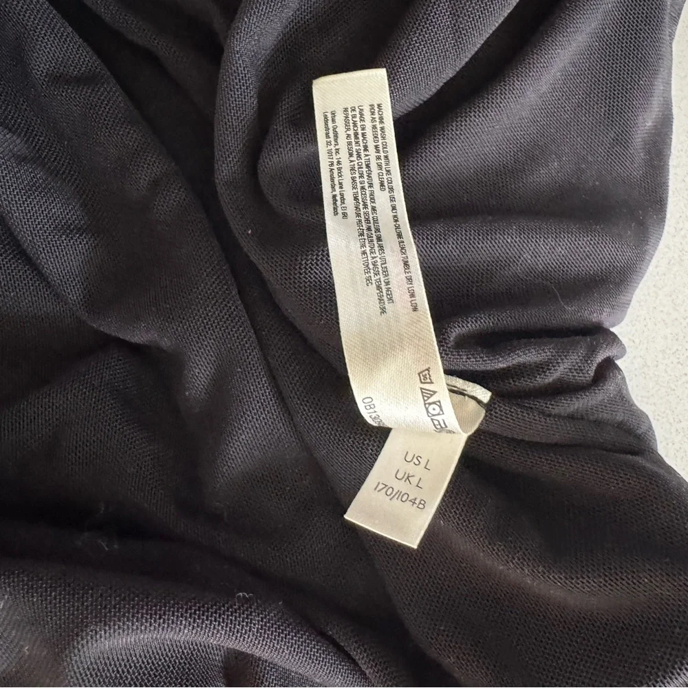Free People Black Sleeveless Drape Bodysuit - L - Picture 8 of 8